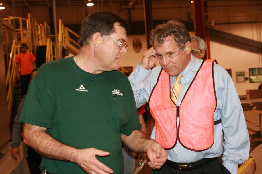 Touring International Paper’s Mt. Vernon plant on National Manufacturing Day